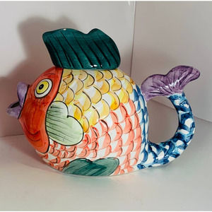 KOI Fish Ceramic Pitcher and  W.I.C. China